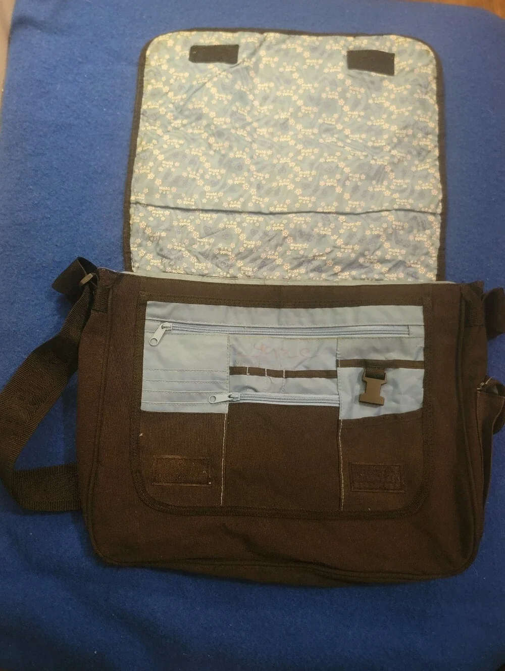 Vintage Y2K Mudd Crossbody Laptop Bag